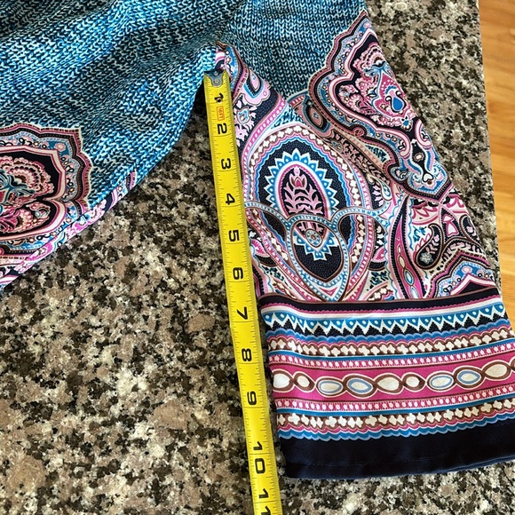 Ava Christine V-neck multicolored tunic  Sz M - Picture 14 of 14